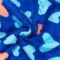 CONJUNTO LONGO INFANTIL 1 AO 3 FLEECE ESTAMPADINHO CORAÇÃO ROYAL