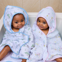 Toalha de banho para Bebê Com Capuz e Forro de Alta Absorção