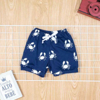 CONJUNTO PARA BEBÊ CURTO BORDADO CARANGUEJO MARINHO