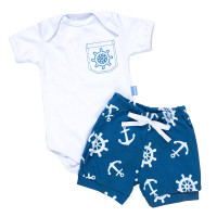 Conjunto de Verão para Bebê Menino - Bolsinho Bordado Timão