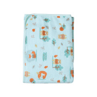 COBERTOR DE ALGODÃO PARA BEBÊ 70 X 90CM ESTAMPADINHO BOSQUE VERDE