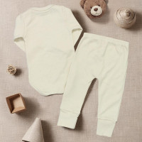 Conjunto para Bebê em Suedine Basic Bege - Conforto Real