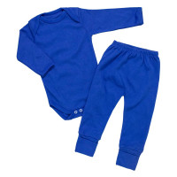 Conjunto para Bebê Body e Calça Suedine Royalblue