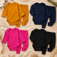 Conjunto Térmico Bebê Body e Calça Pé Reversível Quentinho Pink 0 a 12m