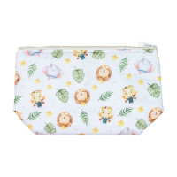 Necessaire Organizadora de Mala Maternidade Bebê Safari Creme