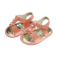 SANDÁLIA PARA BEBÊ FLORZINHAS SALMÃO STAR