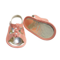 SANDÁLIA PARA BEBÊ FLORZINHAS SALMÃO STAR