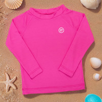 CAMISETA INFANTIL PROTEÇÃO UV50+ MANGA LONGA ROSA