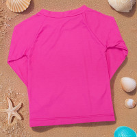 CAMISETA INFANTIL PROTEÇÃO UV50+ MANGA LONGA ROSA