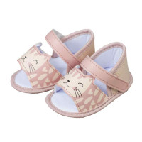 SANDÁLIA DE BEBÊ COM VELCRO MENINA GATINHO ROSE KETO