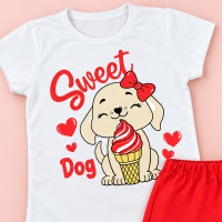 Conjunto 6 Peças Para Menina Blusinha E Shorts Saia de 02 a 10 Anos