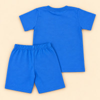 Conjunto Infantil Menino Verão Bordado Monocromático Royal de 2 até 10 anos