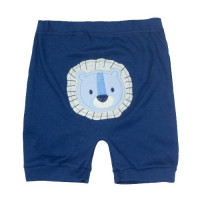 CONJUNTO CURTO BODY E BERMUDA BUMBUM BORDADO LEÃO AZUL