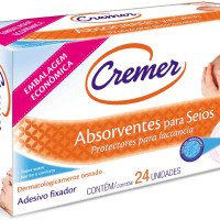 ABSORVENTES PARA SEIOS COM 24 UNIDADES CREMER