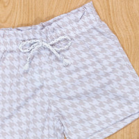 SHORTS INFANTIL 1 AO 3 EM MALHA FRUFRU BEGE