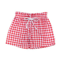 SHORTS INFANTIL 4 AO 8 EM MALHA FRUFRU VERMELHO