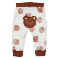 CONJUNTO LONGO EM SUEDINE BODY E CALÇA BORDADINHO URSINHA CREME