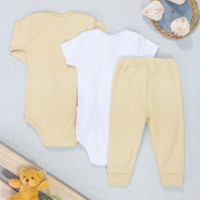 Kit de Roupas para Bebês Temática Zoológico 3 Peças