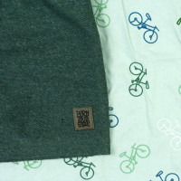 Conjunto Infantil Camisa Polo E Bermuda Moletinho Verde Até 3 Anos