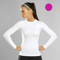 CAMISETA LONGA ROSA SEM COSTURA LUPO SPORT