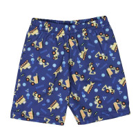 CONJUNTO CURTO PARA BEBÊ REGATA ESTAMPA TRATOR AZUL CLARO COM SHORT ESTAMPADO MARINHO