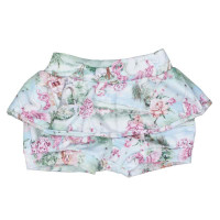CONJUNTO PARA BEBÊ SHORTS SAIA UNICÓRNIO RANDA MUNDU ROSA