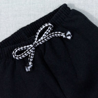 CALÇA PARA BEBÊ MOLETOM BÁSICA COM CORDÃO PRETO