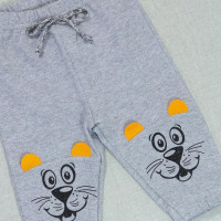 Calça para Bebê e Moletom Flanelado Estilo Tiger Mescla