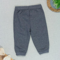 Calça para Bebê de Moletom Moline Chumbo Básica até 12 Meses