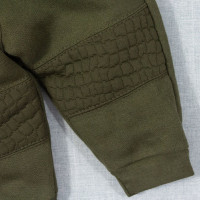 CALÇA PARA BEBÊ MOLETOM MATELASSE COM BOLSO VERDE ESCURO
