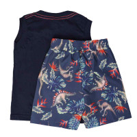 CONJUNTO CURTO REGATA E BERMUDA INFANTIL SUMMER MARINHO