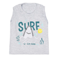 CONJUNTO CURTO REGATA E BERMUDA PARA BEBÊ ESTAMPADO SURF GELO