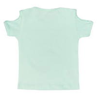 BLUSA INFANTIL EM MALHA ESTAMPADA SUMMER VERDE CLARO