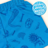 Conjunto de Praia Infantil Até 3 anos Camiseta UV 50+ e Shorts Mágico Azul Claro