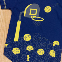CONJUNTO INFANTIL 1 AO 3 CAMISETA RAGLAN E SHORTS FUN TIME AMARELO