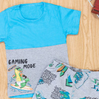 Conjunto Infantil para Meninos de 1 a 3 anos Surf Game Azul