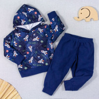 CONJUNTO INFANTIL 1 AO 3 SOFT ESTAMPADINHO FOGUETE MARINHO