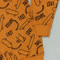 Blusa Infantil de Moletom com Capuz Skate Cobre até 8 anos