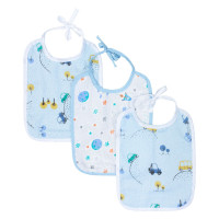 KIT COM 3 BABADORES FELPUDO PARA BEBÊ MENINO