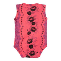 BODY PARA BEBÊ REGATA MALHA ESTAMPADINHA CEREJA