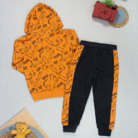 Conjunto Infantil Moletom com Capuz e Cordãozinho Skater Fast até 8 anos