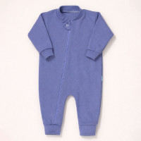 Macacão Para Bebê em Suedine com Zíper Conforto e Estilo Azul Nimbus