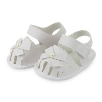 SAPATINHO DE BEBÊ COM LAÇO BRANCO SOFFETE