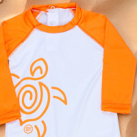 Macacão Para Praia com Proteção UV50+ Branco Para Bebê