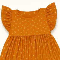 Vestido de Calor Estampado Caramelo Para Bebês Até 12 meses