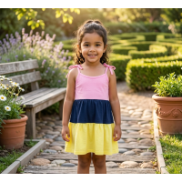 Vestido Infantil de Malha Alcinha Três Marias - Conforto e Frescor para o Dia a Dia