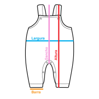 JARDINEIRA PARA BEBÊ MINIMALISTA COM BODY LONGO MILK BRANCO