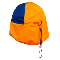 Chapéu de Sol Bebê Laranja - Proteção com Estilo para Praia e Passeios