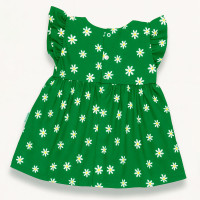 Vestido de Calor Estampado Margaridas Para Bebês Até 12 meses