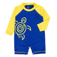 Macacão Para Praia com Proteção UV50+ Royal-Amarelo Para Bebê